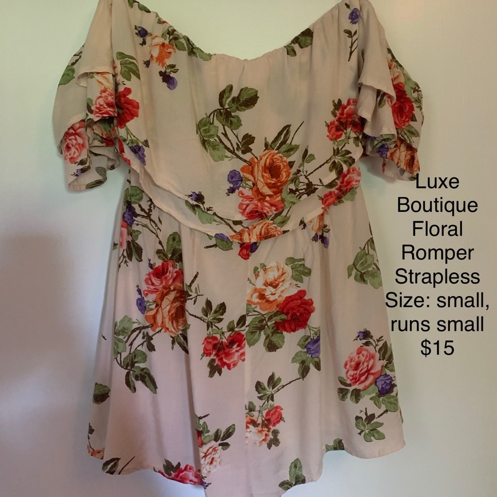 Luxe Boutique Floral Romper